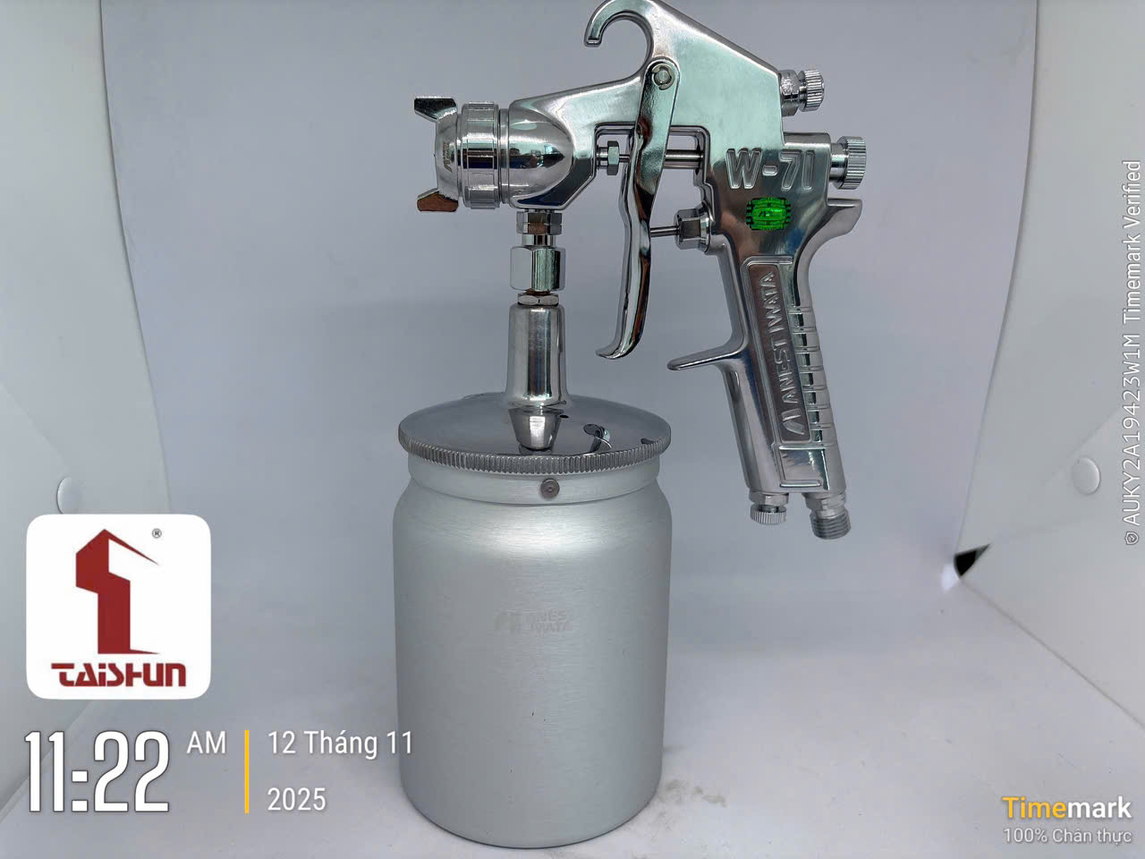 Súng phun sơn cốc dưới Anest Iwata W-71